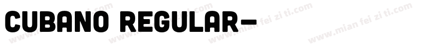 Cubano Regular字体转换